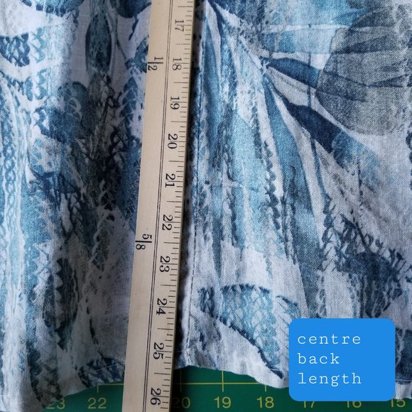 Logica Made in Italy Linen Top~L - Picture 4 of 8